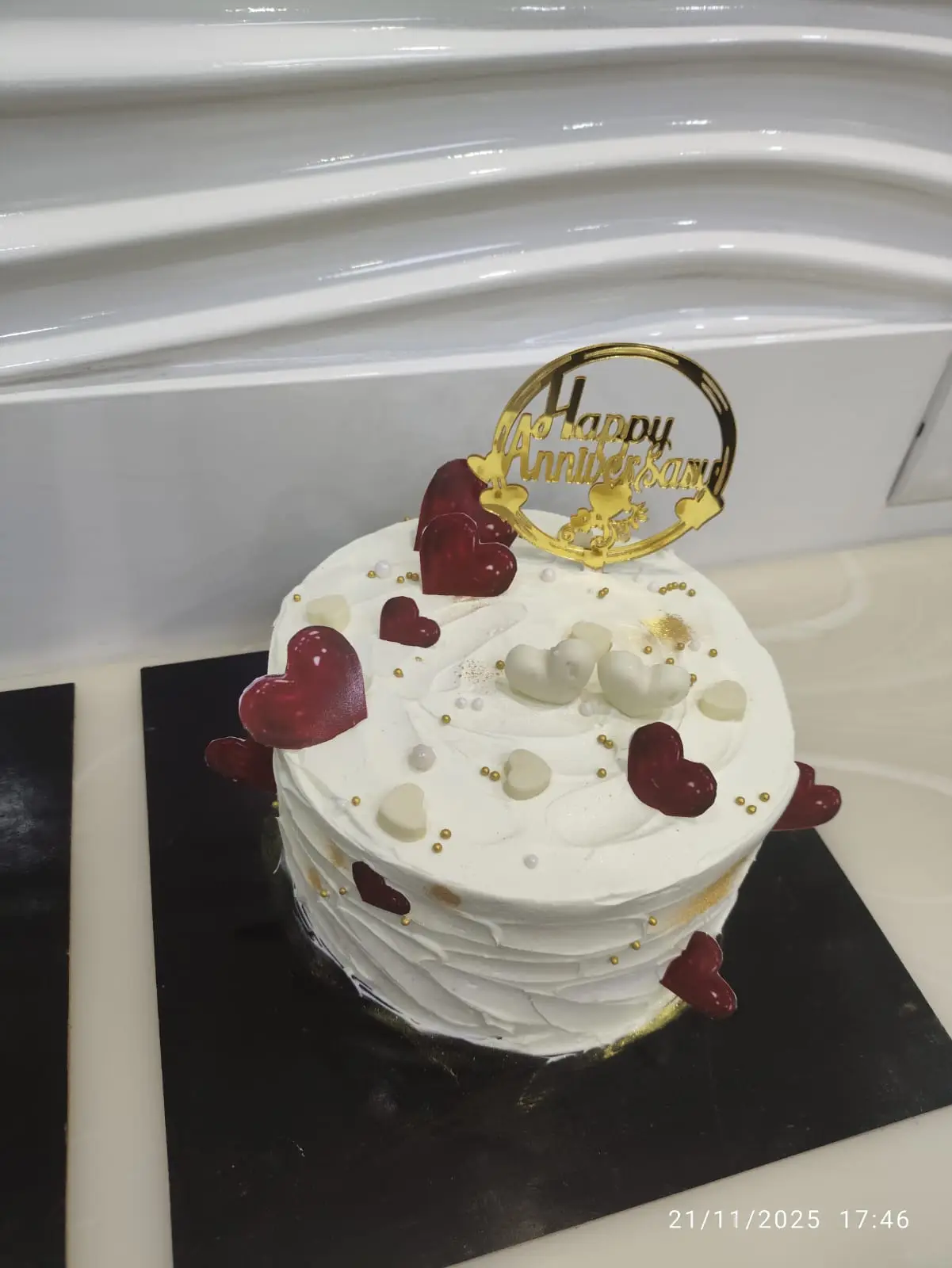 Anniversary cake, Fresh bake, Free delivery - Image 2